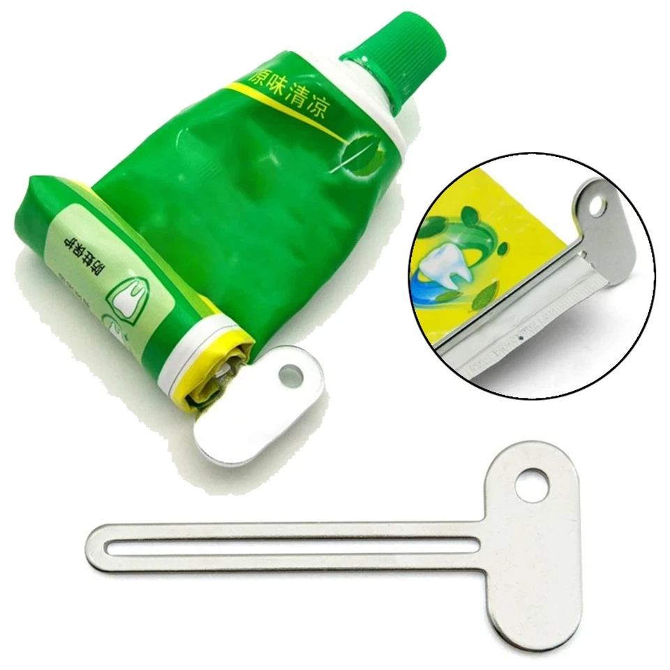 Metal Tube Toothpaste Squeezer Keys Metal Roller Hair Dye Dispenser Wringer Tool - Image 1 of 4