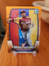 2023 Bowman Chrome Eduardo Escobar Orange Refractor /25