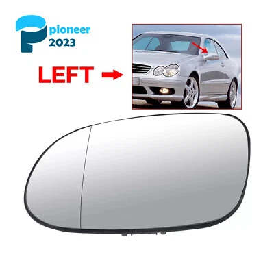 Espejo retrovisor izquierdo cristal con placa base para 98-03 Mercedes-Benz CLK320 SLK230 Foto 1 de 4