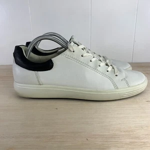 ECCO White Leather Sneakers Shoes Soft Casual Women’s Shoes Size (42EU) - Picture 1 of 8
