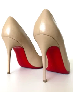 Christian Louboutin Dorissima 100 Zapatos de tacón de cuero nude EU35,5 - Imagen 1 de 19