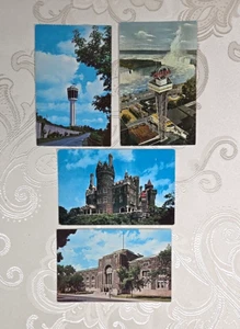 4 postales de Canadá Torres de las Cataratas del Niágara Toronto Casa Loma Museo Real de Ontario - Imagen 1 de 7