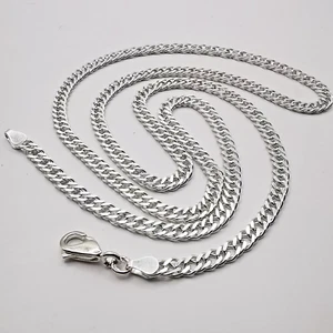 Vintage ausgefallene 925 Sterling Silber Kette Halskette, signiert feiner Schmuck - Bild 1 von 5