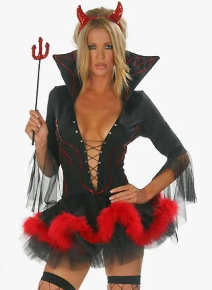 VENUS PLAZA SEXY DISFRAZ DE DIABLA DIABLESA DIABLITA DISFRACES CARNAVAL HALLOWEEN PARA MUJER