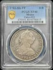 1783 Mo/FF MEXICO Silver 8 REALES PCGS XF-40 Calico-933