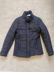 Witchery Puffer Jacket Womens Size 10 Black Long Sleeve Contoured Fitted Comfort - Picture 1 of 9