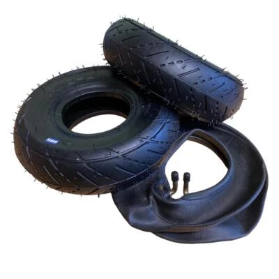 Pneumatici 2x con Tubo Flessibile 3.00-4 - Strada Set Mini Quad Triciclo HMParts