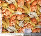 RJR Kyles Marketplace III Banan Mandarynka Pomarańczowa tkanina bawełniana na pół jardu