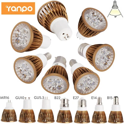 Dimmable LED Spotlight Bulbs GU10 MR16 E27 E14 GU5.3 B22 B15 AC 220V DC 12V Lamp - Image 1 of 4