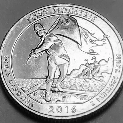 2016 D South Carolina Ft Moultrie Natl Mon ATB series from mint roll FREE SHP - Image 1 of 4