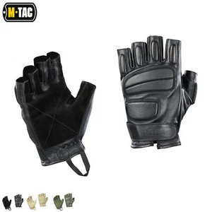 Guantes sin dedos M-Tac® Assault Tactical Mk.1, cuero, protección, velcro - Imagen 1 de 11
