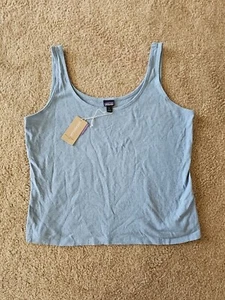 Patagonia Women's Trail Harbor Tank Top- Utility Blue - Size Large NEW $39 - Picture 1 of 3