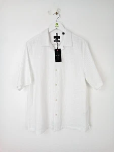 Ted Baker Women's Shirt Size UK12 White Textured Geo RRP£80 New F2 - Picture 1 of 11