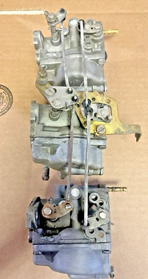 Evinrude Johnson Carburetor Set 55HP '69 383625 383626 383628 383627 313355 - Image 1 of 4