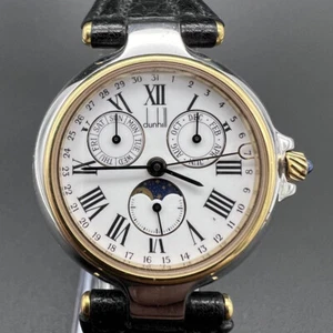 Dunhill Millennium Moon Phase Triple Calendar Men's Watch Neovintage Style 1990s - Picture 1 of 7