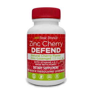 Basic Organics Zinc Lozenges (Cherry Flavor) - Picture 1 of 11