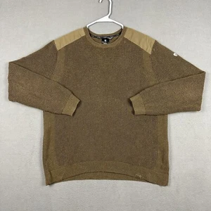 Kuhl Evader Sweater Mens XL Brown Merino Wool Blend Knit Commando Crew Neck EUC - Picture 1 of 14