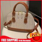 Shell Crossbody Bags Casual Hand-woven Handbags Portable for Holiday (Brown)