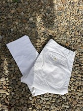 Dolce & Gabbana D&G White Straight Trousers IT 52 36x33