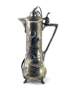 Rare antique silver plated Art Nouveau carafe/claret jug from WMF Germany - Picture 1 of 9