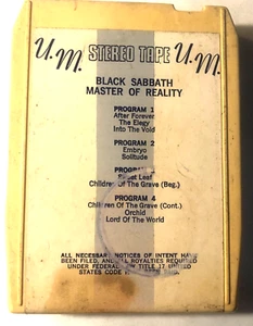 Black Sabbath Master Of reality 8 track tape U.M. 1123 unique cartridge - Picture 1 of 6