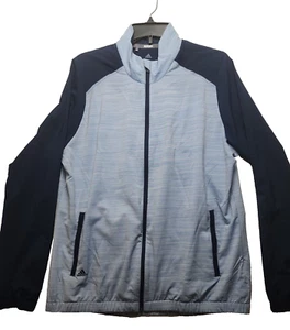 Adidas Zip Up Athletic Track Windbreaker Blue Mesh Lined Mens Size XL - Picture 1 of 10