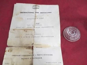 Back Up Light Lens 1949 Dodge Models NOS MOPAR 1244889 - Picture 1 of 1