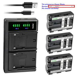 Kastar Battery LCD Dual Charger for Sony NP-FM500H & Sony Alpha α57 a57 SLT-A57 - Picture 1 of 11