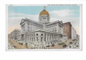 Postal Oficina de Correos y Edificio Federal Chicago IL 1905 Arquitectura De Colección - Imagen 1 de 2