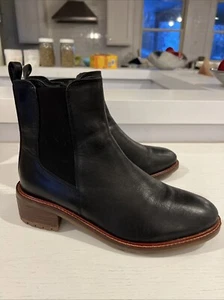 Joie Women's Black Leather Ankle Bootie - Size 9 - Picture 1 of 8