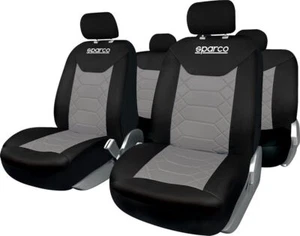 Set universale SPC1016 coprisedili auto completo nero e grigio nido d'ape SPARC - Imagen 1 de 2