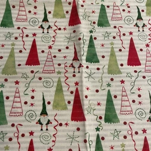Christmas Trees Cotton Fat Quarter 18”x22” New - Picture 1 of 2