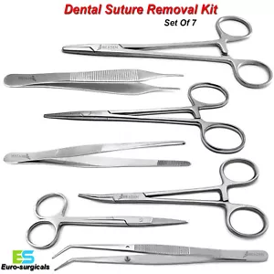 Homeostatic Locking Clamp Forceps Straight Medical Surgical Needle Holders Tools - Picture 1 of 8