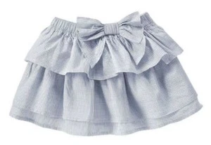 Falda con volantes a rayas a rayas Gymboree azul 4T 5T precio de venta sugerido por el fabricante $30 nueva con etiquetas - Imagen 1 de 1