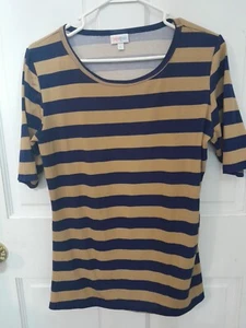 Camiseta LulaRoe Clásica Talla Grande Apenas Si alguna vez Usada Usada Rayas - Imagen 1 de 4