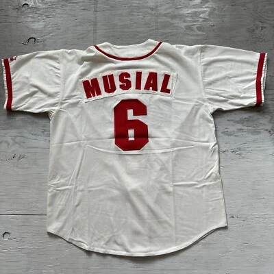 Camiseta deportiva de béisbol vintage de los 90 Starter MLB St. Louis Cardinals Stan Musial #6 talla L Foto 1 de 4