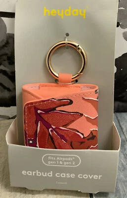💐 Heyday Apple AirPods 1/2 Gen Leather Case W/Clip Multicolor 🆕wireless Charg - Image 1 of 4