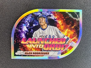 2024 Topps Cosmic Chrome Alex Rodriguez Launched Into Orbit Refractor #LIO-14 NY - Picture 1 of 5