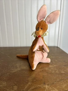 1966 GUND Japan Walt Disney Winnie the Pooh KANGA & ROO Kangaroo 8" Stuffed Toy - Picture 1 of 8