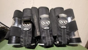 NXE POD PACK EP-32B PAINTBALL EJECTION HARNESS BLACK W/5 Flip Top Pods PREOWNED - Picture 1 of 5