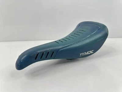 Rare Vintage 1980’s Mongoose Pro Class BMX Racing Seat Saddle Blue Rad  - Image 1 of 4