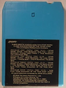 ZUBIN MEHTA, CONDUCTING / STAR WARS/CLOSE ENCOUNTERS / 8-TRACK TAPE /LONDON 1001 - Picture 1 of 3