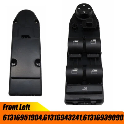 Front Left For BMW 5' 520d 520i 523i 525i 530d M5 Power Window Mirror Switch - Image 1 of 4