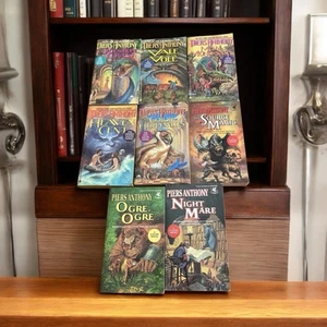 Lot of 8 Piers Anthony Xanth Paperback Books Fantasy 1980s & 1990s - Picture 1 of 22