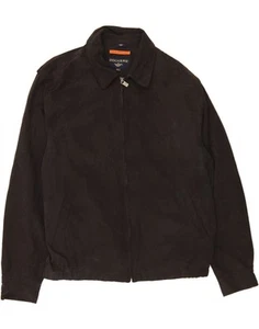 DOCKERS Mens Stain Defender Bomber Jacket UK 42 XL Black Polyester PK03 - Picture 1 of 4