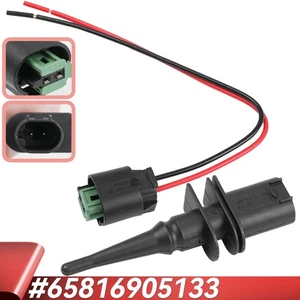 Outside Ambient Air Temperature Temp Sensor w/ Wire Pigtail 65812962955 for BMW - Picture 1 of 10