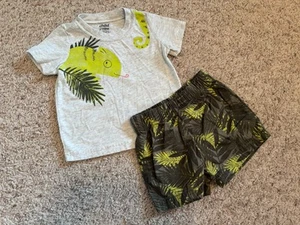 Boys size 6/9 Short Set with reptile - Picture 1 of 3