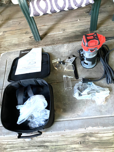 AVID Router POWER 6.5 Amp 1.25 HP Compact Tools Woodworking Fixed Base ...