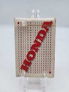 Vintage 1980's Honda Follow The Leader Motorcycle Models Playing Cards Sealed - Picture 1 of 3