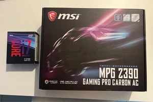 msi gaming pro carbon z390 + intel core i7 9700k - Bild 1 von 6